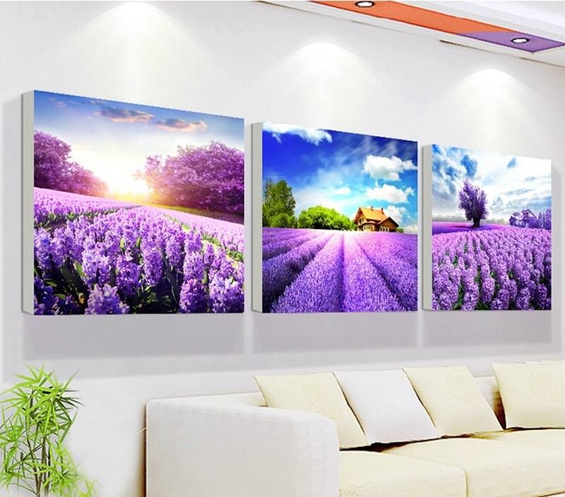 Tranh treo tường vườn hoa lavender (TI073)(LA)